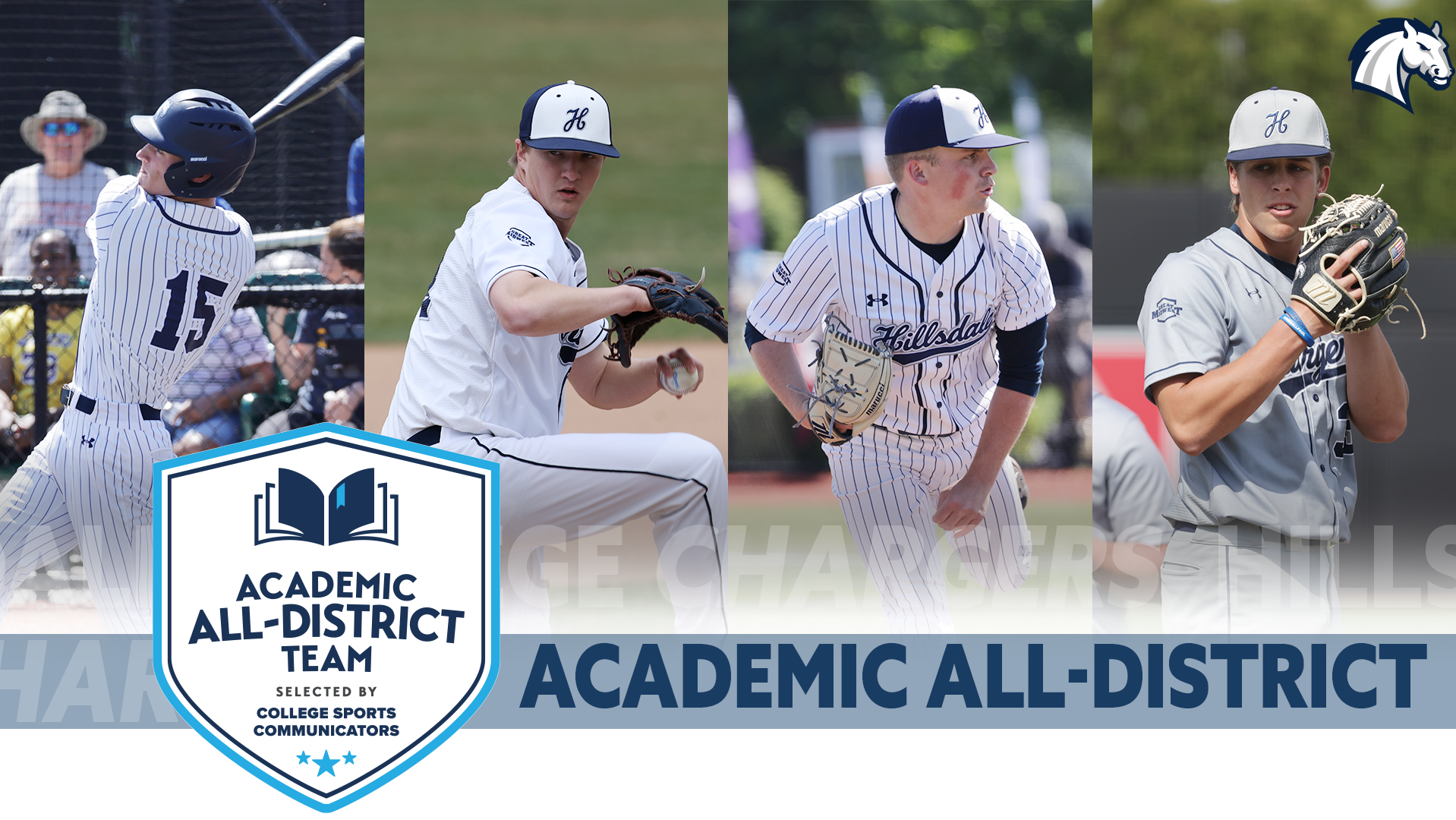 Four Chargers baseball players earn CSC Academic All-District honors