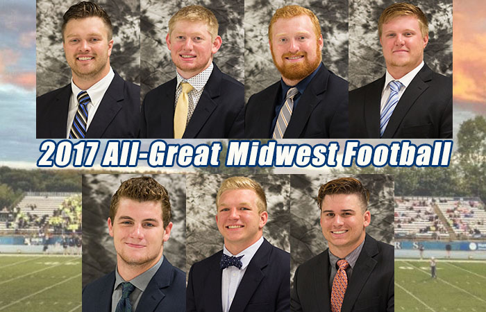 7 Charger football players earned First-Team All-Great Midwest honors.