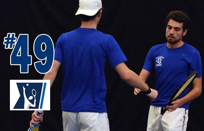 Men's Tennis Team Moves Into National Rankings