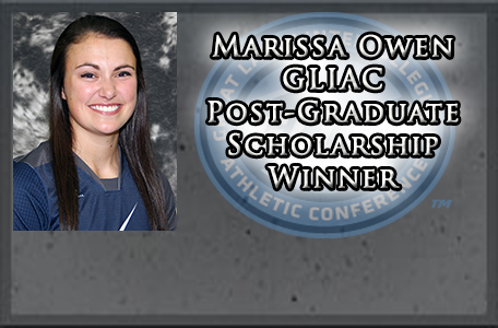 Marissa Owen Earns GLIAC Post-Graduate Scholarship Award