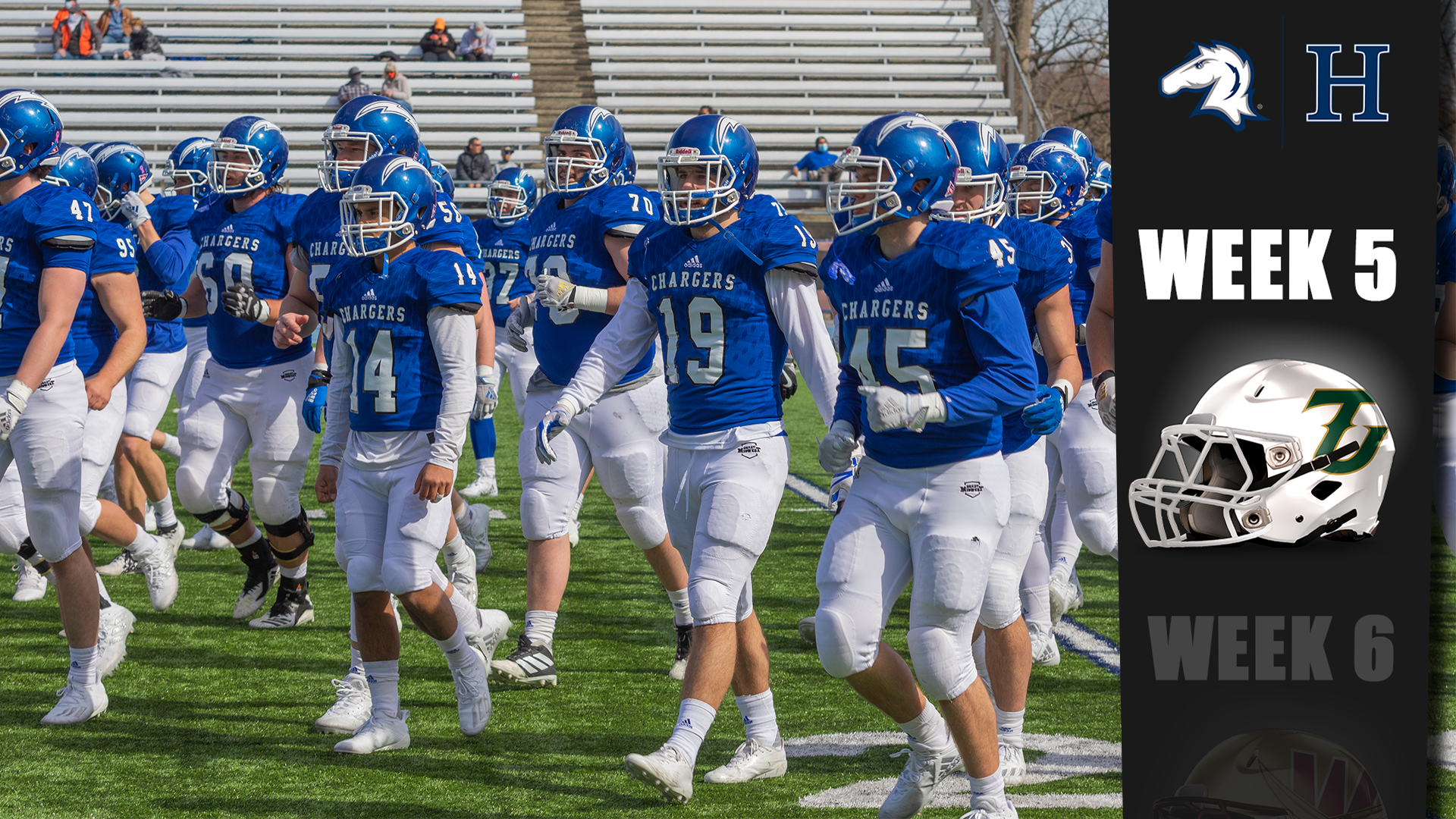 Preview: Charger football team returns from layoff against G-MAC contender Tiffin