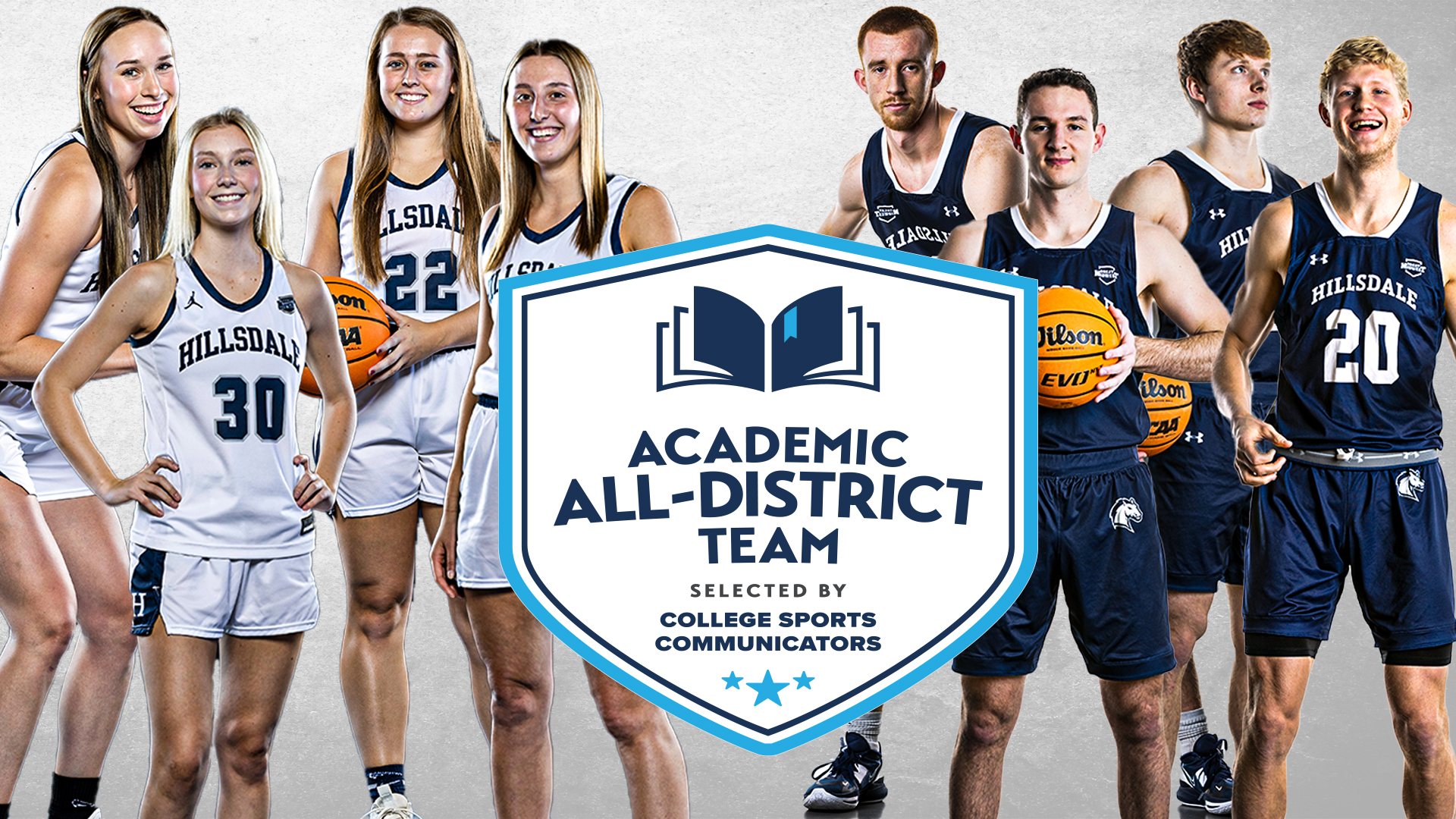 Eight Chargers men's and women's basketball players earn 2023 CSC Academic All-District Honors