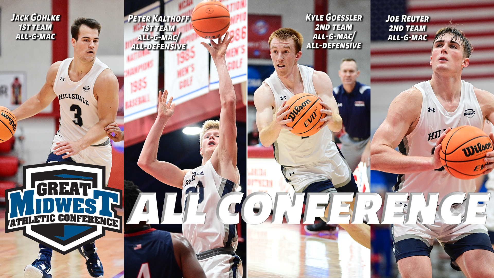 Four Chargers earn All-Conference recognition from G-MAC