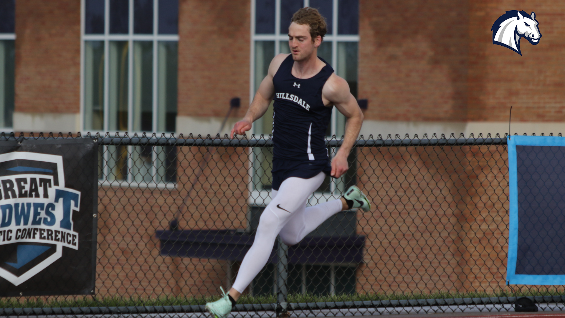 Chargers' Baldwin leads decathlon at the halfway mark as G-MAC Outdoor Championships get under way
