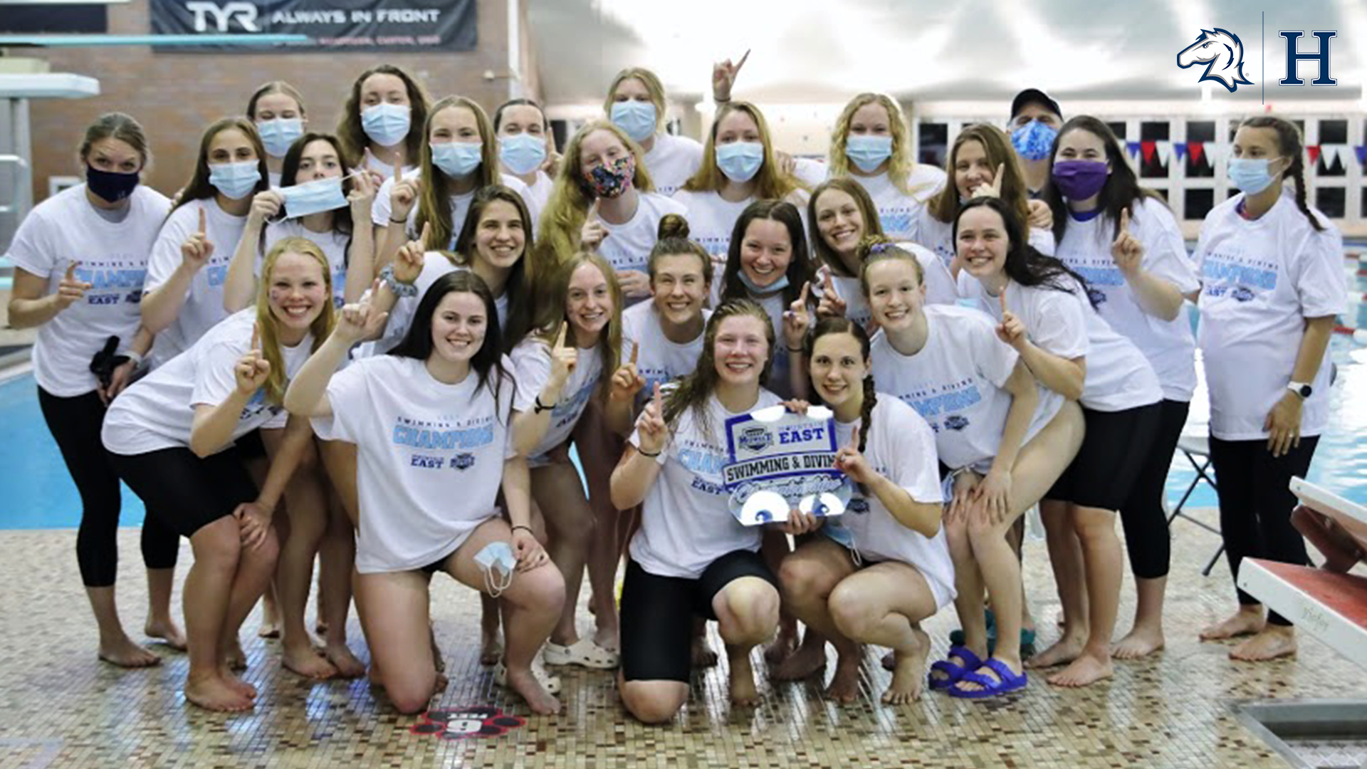 Back-to-Back!: Charger women's swimming and diving team repeats as G-MAC/MEC Champions