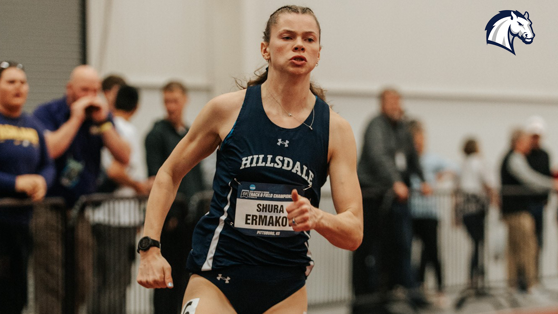 Ermakov's school record highlights first day of NCAA Indoor Championships for Charger women
