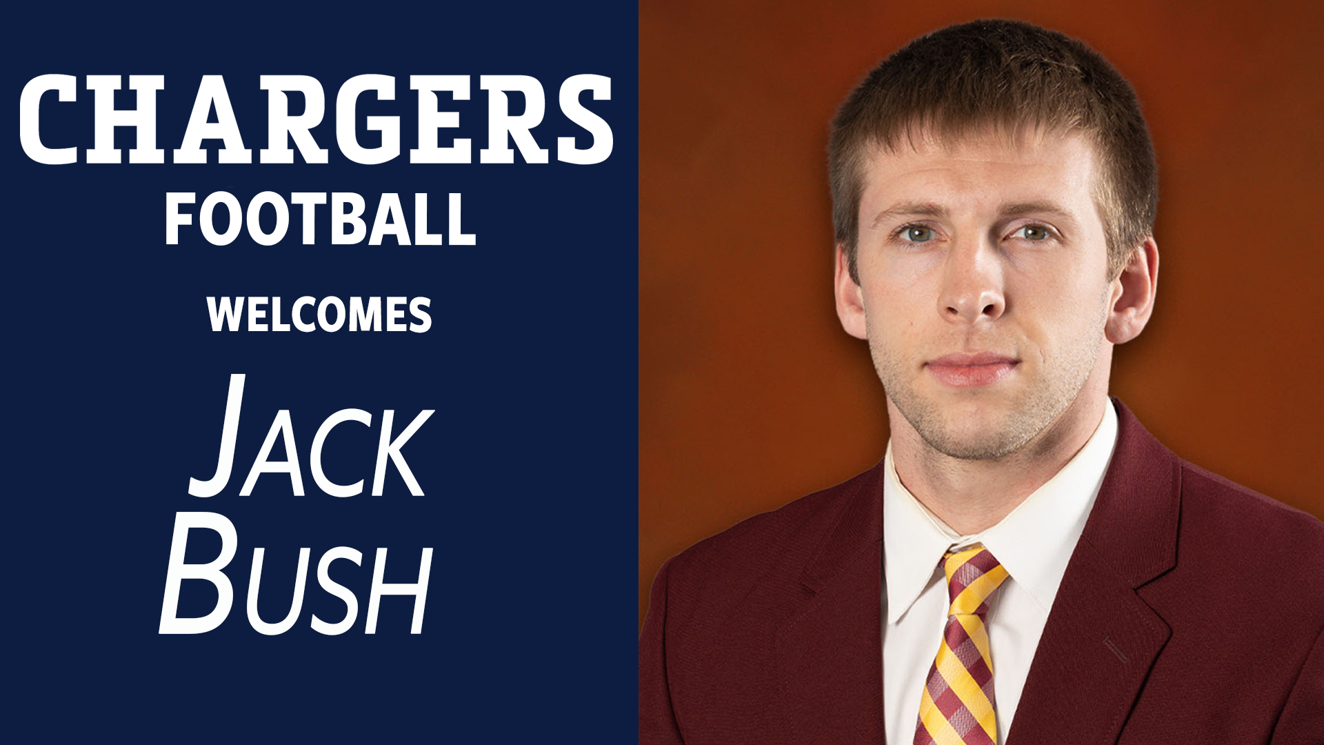 Jack Bush joins Chargers football coach staff as running backs coach