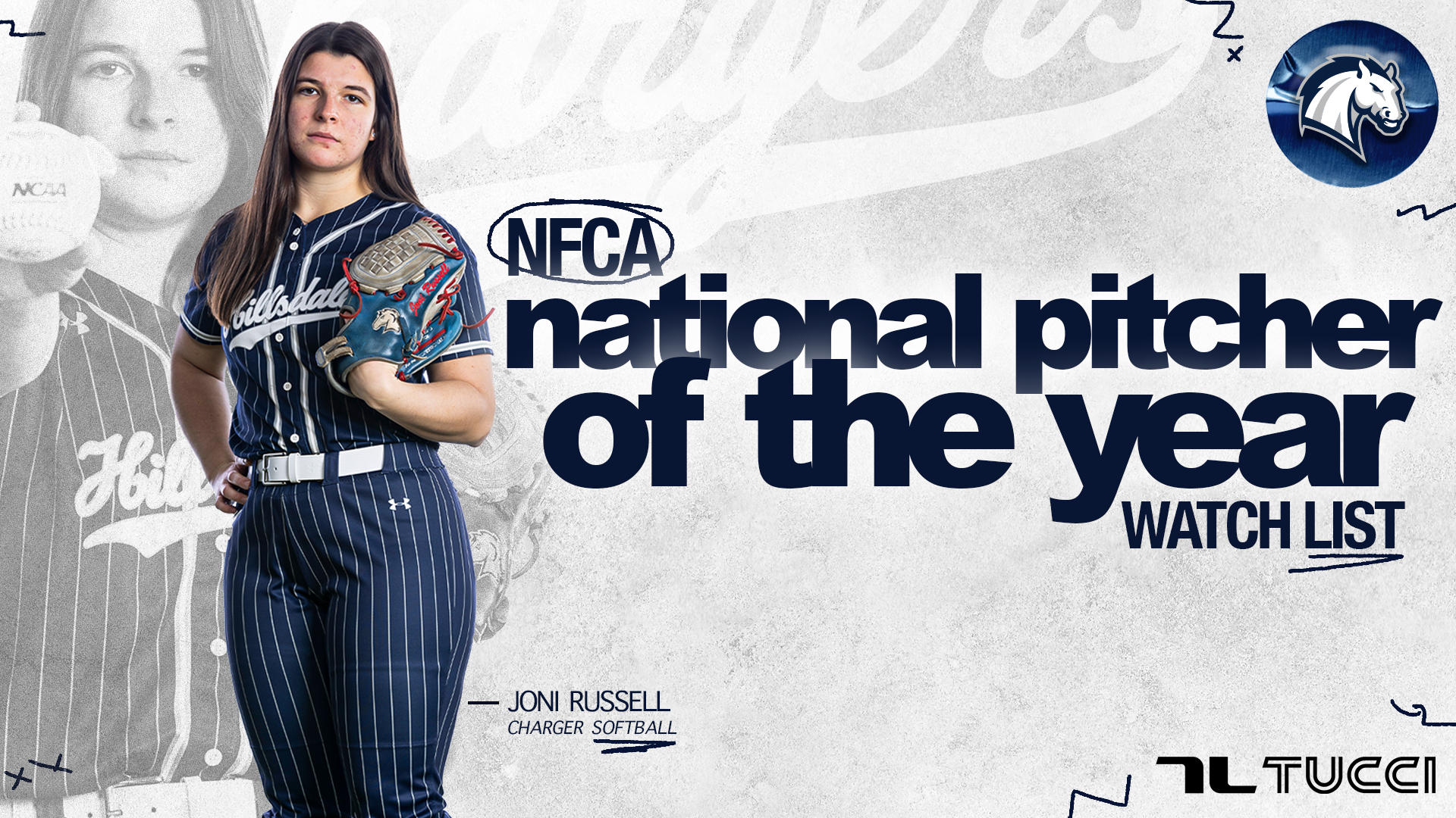 Chargers' Joni Russell makes Tucci/NFCA Division II Pitcher of the Year watch list