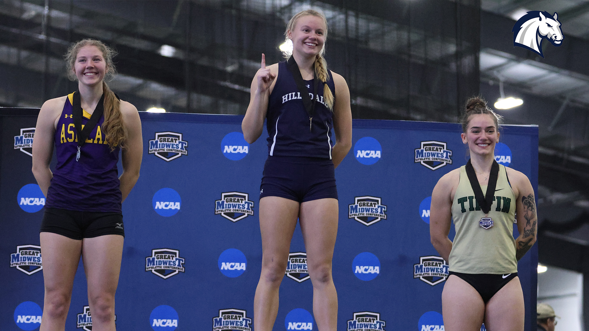 School records, titles highlight strong first day of G-MAC Indoor Championships for Charger women