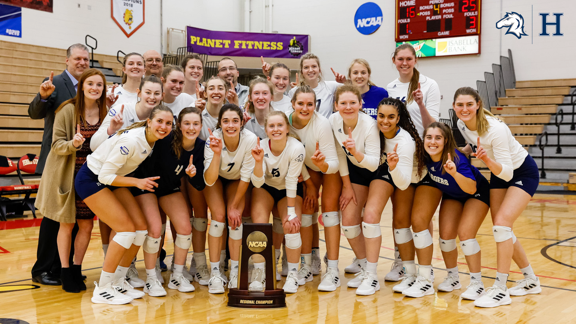 Chargers take down top-seeded Ferris St. in 4, earn program’s second-ever Midwest Regional title