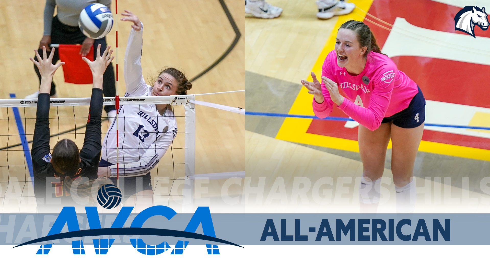 Chargers Popplewell, Wiese, earn All-American honors from AVCA